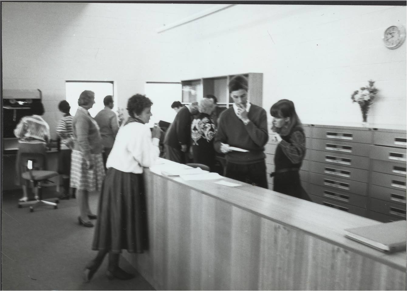 WSRC Historical Photos - reading room 1980s