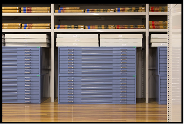 WSRC Historical Photos - map cabinets