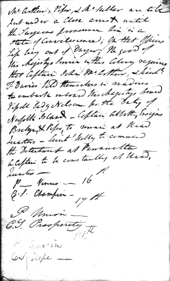 General Orders re duel between Lieutenant Colonel Paterson and Macarthur INX-99-81351 (2 of 2)