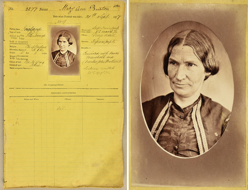 Gaol photo of Mary Ann Burton. View in Collection Search