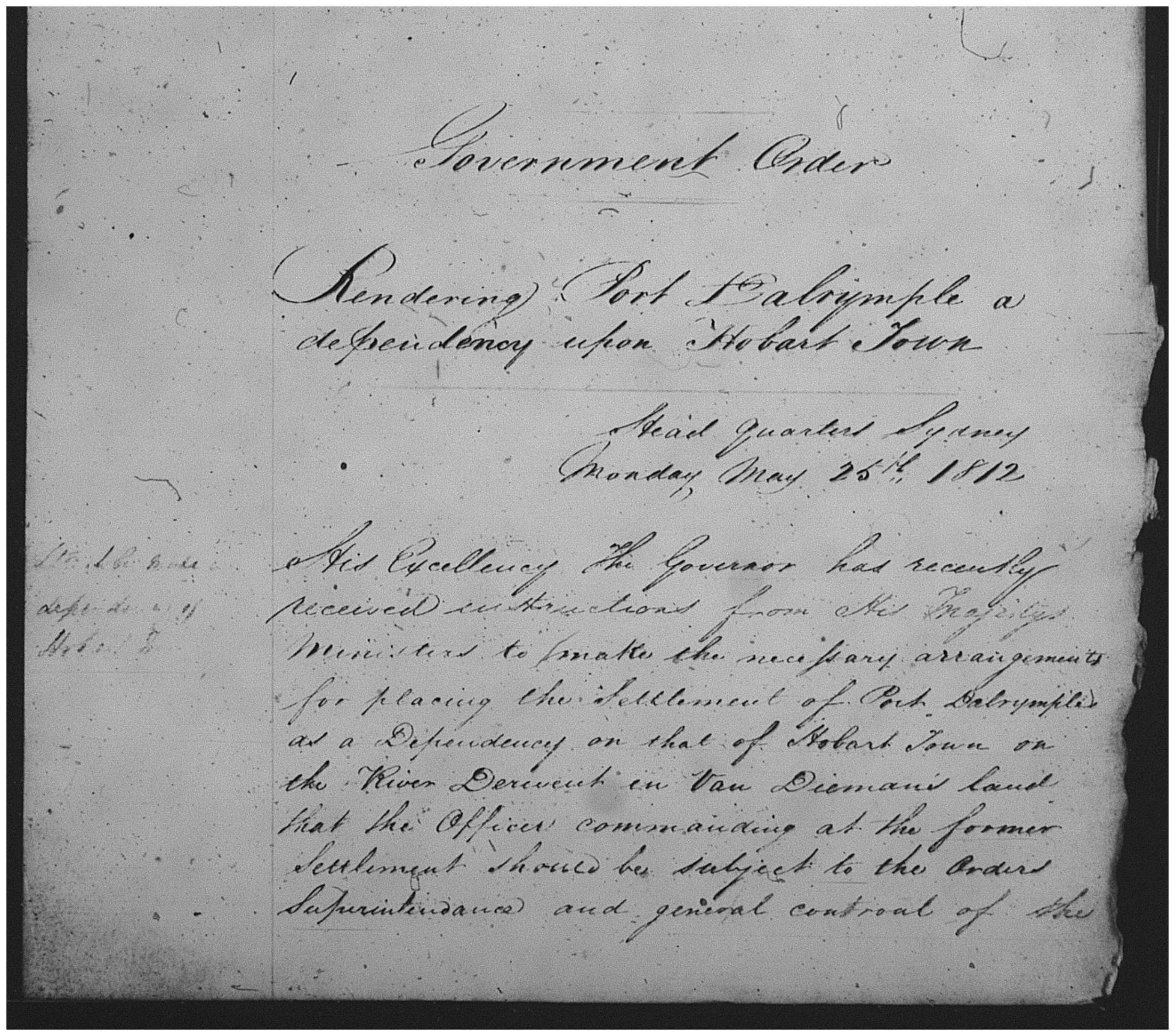 Source: NRS 1052 - Colonial Secretary papers [4-426], p.68 Reel 6039
