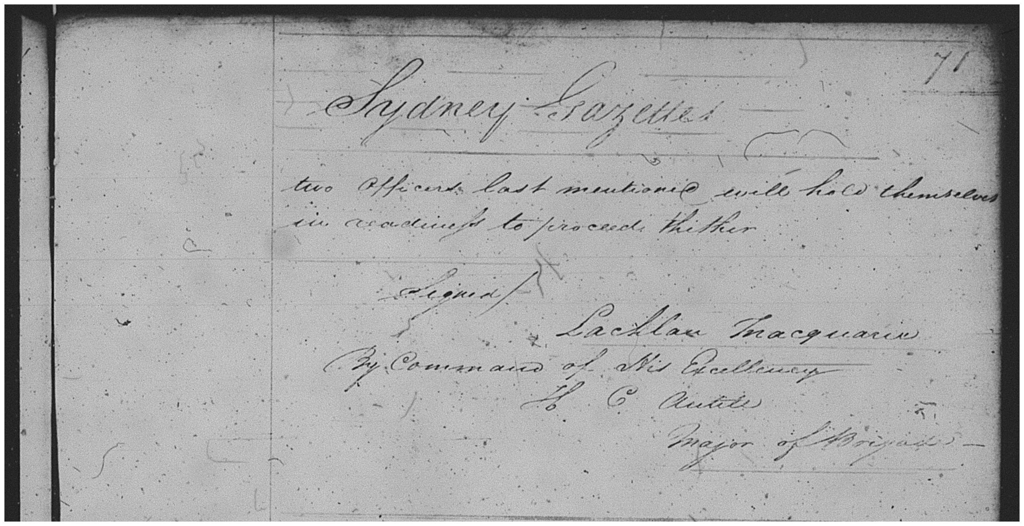 Source: NRS 1052 - Colonial Secretary papers [4-426], p.71 Reel 6039
