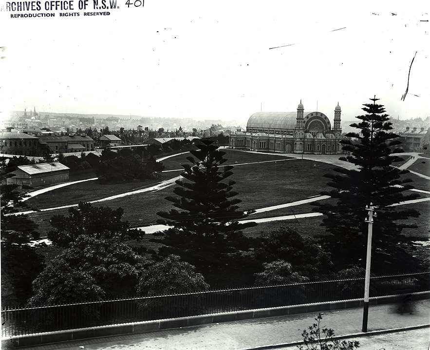 Exhibition Building at Prince Alfred Park, 1870. Digital ID 4481_a026_000364