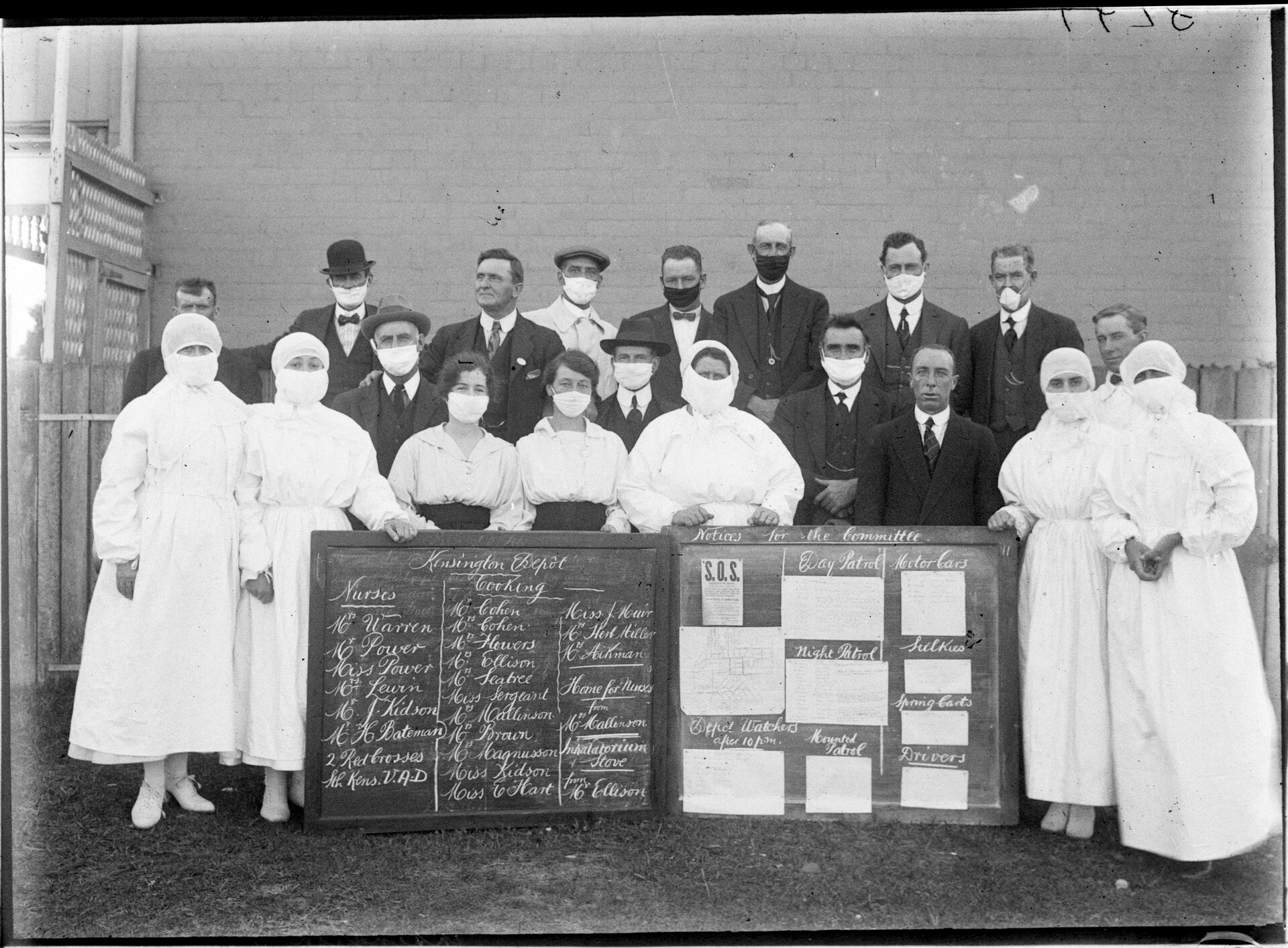 Kensington Depot - [From NSW Government Printer series: Influenza epidemic 1919]. NRS-4481-3-[7/16395]-St6678