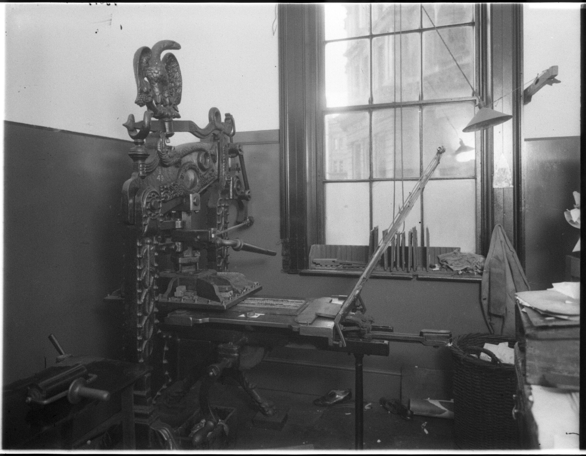 Printing press, Government Printing Office, St James Road, Sydney, n.d. NRS-4481-3-[7/16036]-St18099 