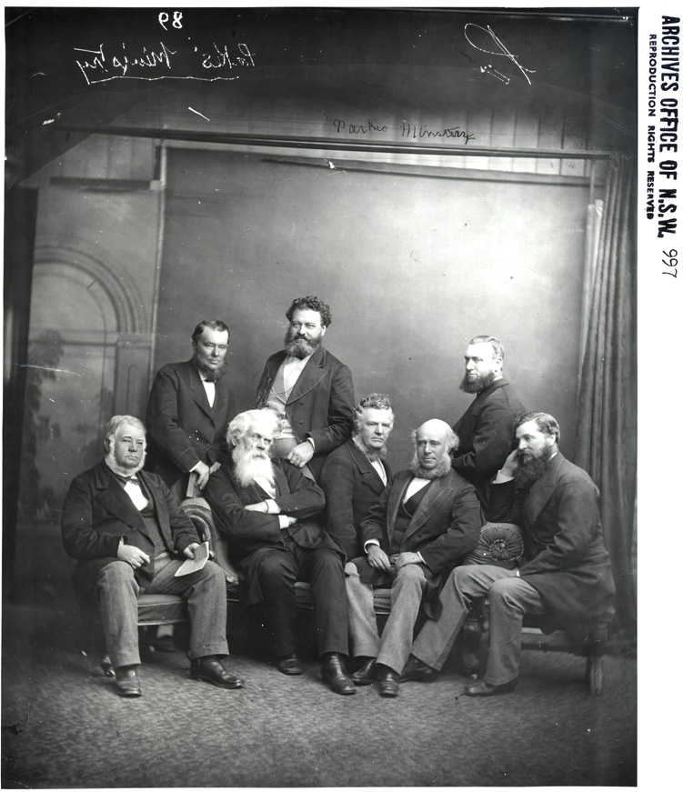 Sir Henry Parkes and members of his ministry. Digital ID 4481_a026_000784