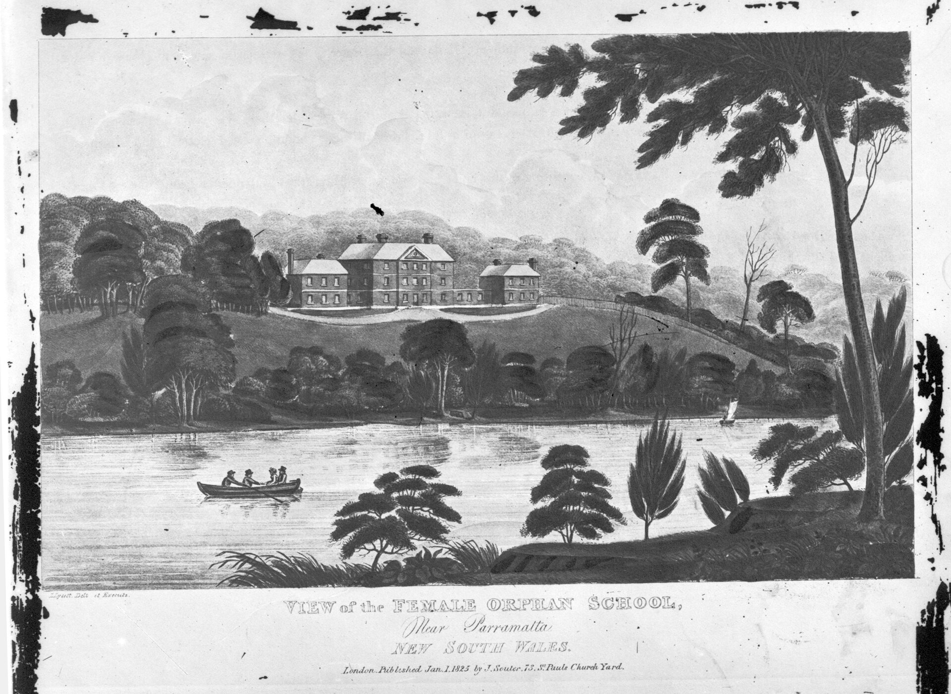 View of the Female Orphan School near Parramatta, 1 June 1825. NRS-4481-3-[7/16276]-St1350