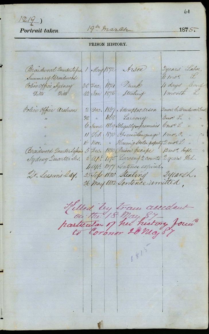 Darlinghurst Gaol, 1875 Photo of Margaret Greenwood (formerly an imperial convict) 2 of 2. Digital ID 2138_a006_a00603_604000061ar