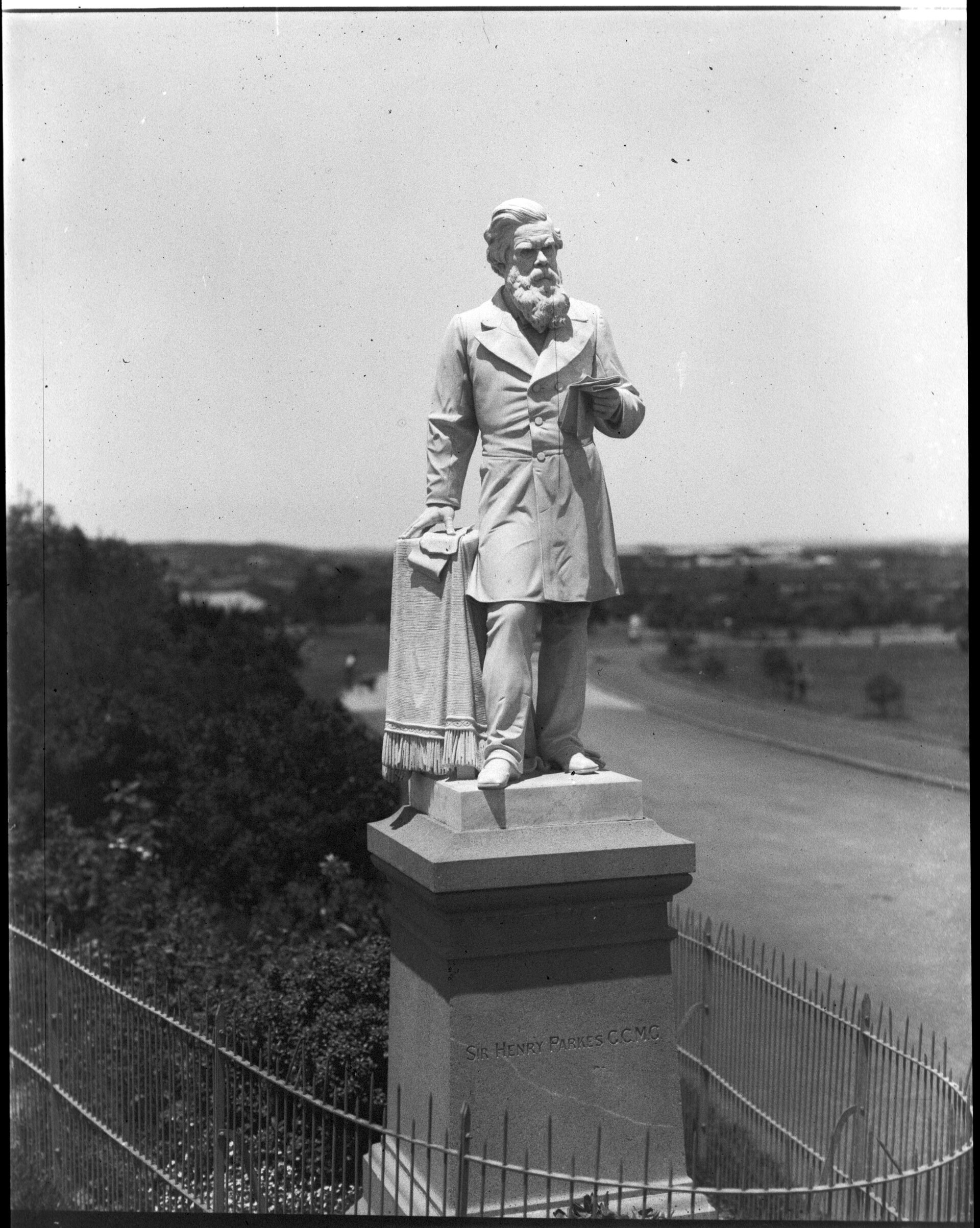 Statue of Sir Henry Parkes, Centennial Park.  NRS-4481-3-[7/16285]-St1601