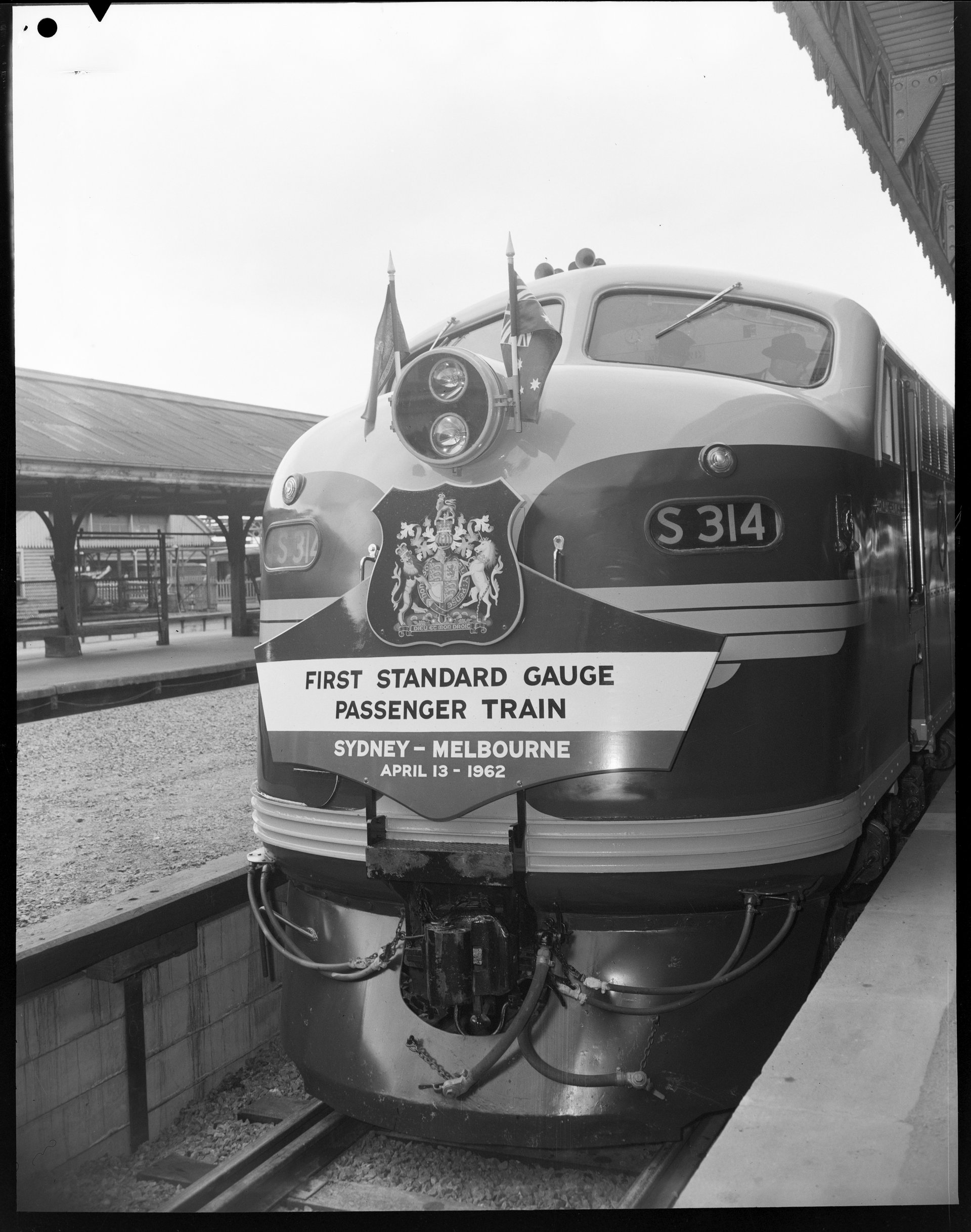 Standard Gauge Opening, April 1962.  NRS-21573-2-8-PR4453_068  Standard Gauge Opening.  NRS-21573-2-8-PR4453_068