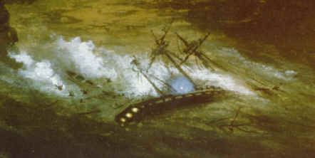 Watercolour of the Dunbar Watercolour of the wreck of the Dunbar, by S.T. Gill (Ref: Mitchell Library, ZPXA 1983 f.34) Reproduced by permission of the Council of the Library of NSW