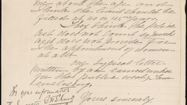 Letter to the Colonial Secretary from the Women's Progress Association congratulating him on the appointment of the first female officers, 1915. NRS 905 5-7358 15-39788-001 Letter to the Colonial Secretary from the Women's Progress Association congratulating him on the appointment of the first female officers, 1915. NRS 905 5-7358 15-39788-001