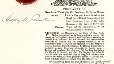 Proclamation of the Women's Franchise Act of 1902. NRS 922, M6785-B in 5-6769