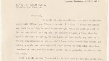 The Great Depression and Class Wars of the 1930s. NRS 333 Attorney General and Justice: Special bundles, 1874-1984 5-7784.1. Demands by various organisations for the release of Tighes Hill and Bankstown eviction and class war prisoners, 1930-32