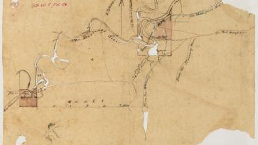 Hasting's River - from New England to Fort Macquarie, 1858. Surveyor's Sketch book 8 folio 26