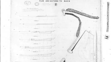 Kiama - Harbour Works - Plan & Sections To Basin 1860 Frame 1. NRS-21554-1-5-plan14-16115-01 Kiama - Harbour Works - Plan & Sections To Basin 1860 Frame 1