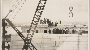 The setting of the last stone, North Western Pylon, 15 Jan 1932