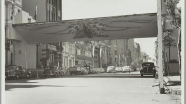 Sydney streets decorated for the 1954 Royal Visit