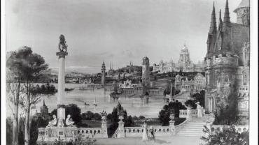 Artist's impression of Canberra 1920. From Government Printing Office Photographs of Public Buildings NRS 4481 4-8643_No 11821 Artist's impression of Canberra 1920. From Government Printing Office Photographs of Public Buildings NRS 4481 4-8643_No 11821