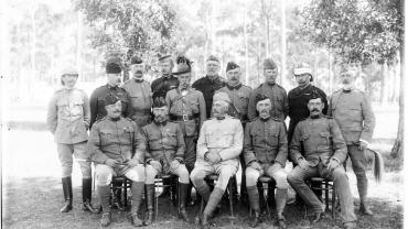 Group of officers, Military Camp, Milkmans Hill, Rookwood