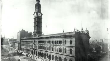  General Post Office - before extensions, view from George St, Sydney. Digital ID 4481_a026_000323