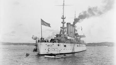 The Great White Fleet battleship 'USS Georgia', c.1908. ID 18526_a024_000007 The Great White Fleet battleship 'USS Georgia', c.1908. ID 18526_a024_000007