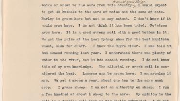 Armidale farmer William Hiscox provides a refreshingly impartial insight into the local resources and food production capabilities of the area. NRS 1460 2-882-2 Armidale farmer William Hiscox provides a refreshingly impartial insight into the local resources and food production capabilities of the area. NRS 1460 2-882-2
