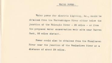 Report re water supply to the Lake George site. NRS 1460 2-885-5 (3 of 3) Report re water supply to the Lake George site. NRS 1460 2-885-5 (3 of 3)