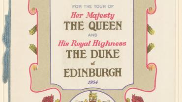 Cover of the timetable for the Royal Train