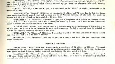 The battleships described in the souvenir booklet 1 of 2 . NRS 9852 [4/10606]