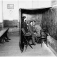 Eye examination at School Travelling Ophthalmic Clinic, c.1914. Digital ID 4880_a004_a004000011r Eye examination at School Travelling Ophthalmic Clinic, c.1914. Digital ID 4880_a004_a004000011r