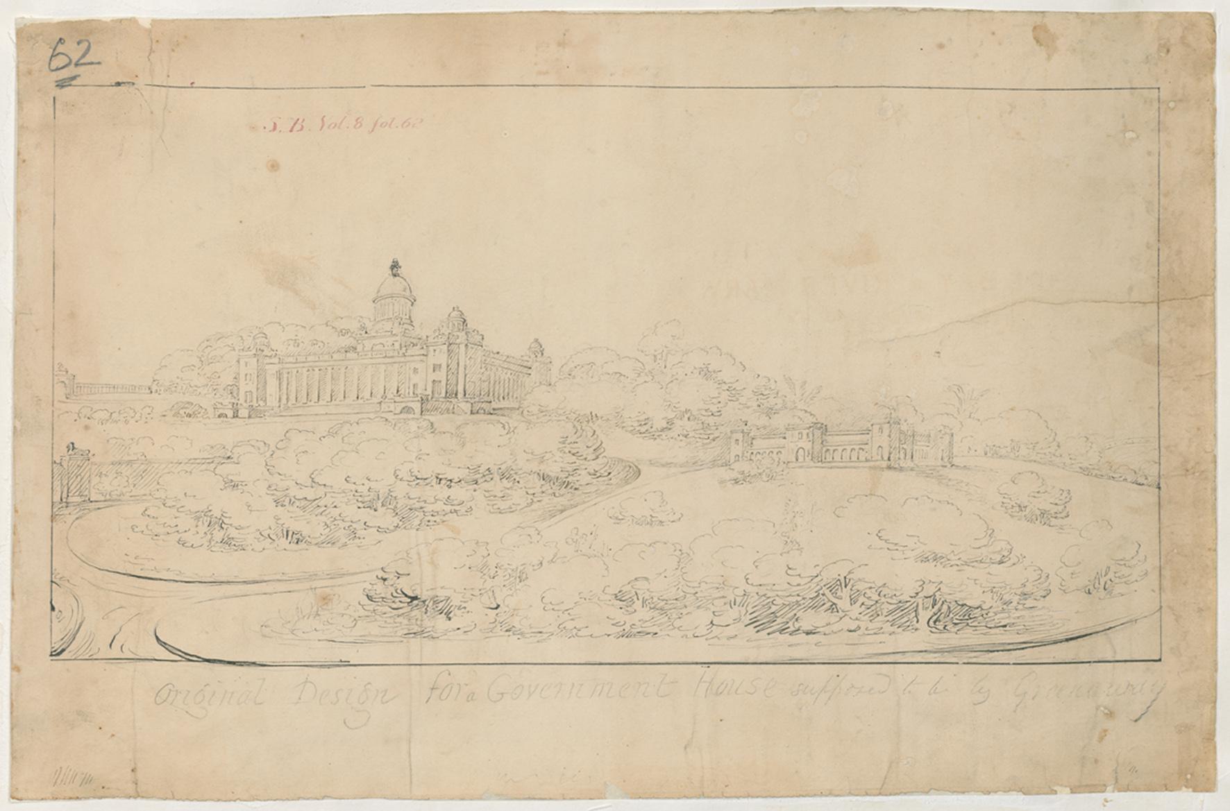 Design for Govt House, attributed to Greenway 13886-X770-a110-000038