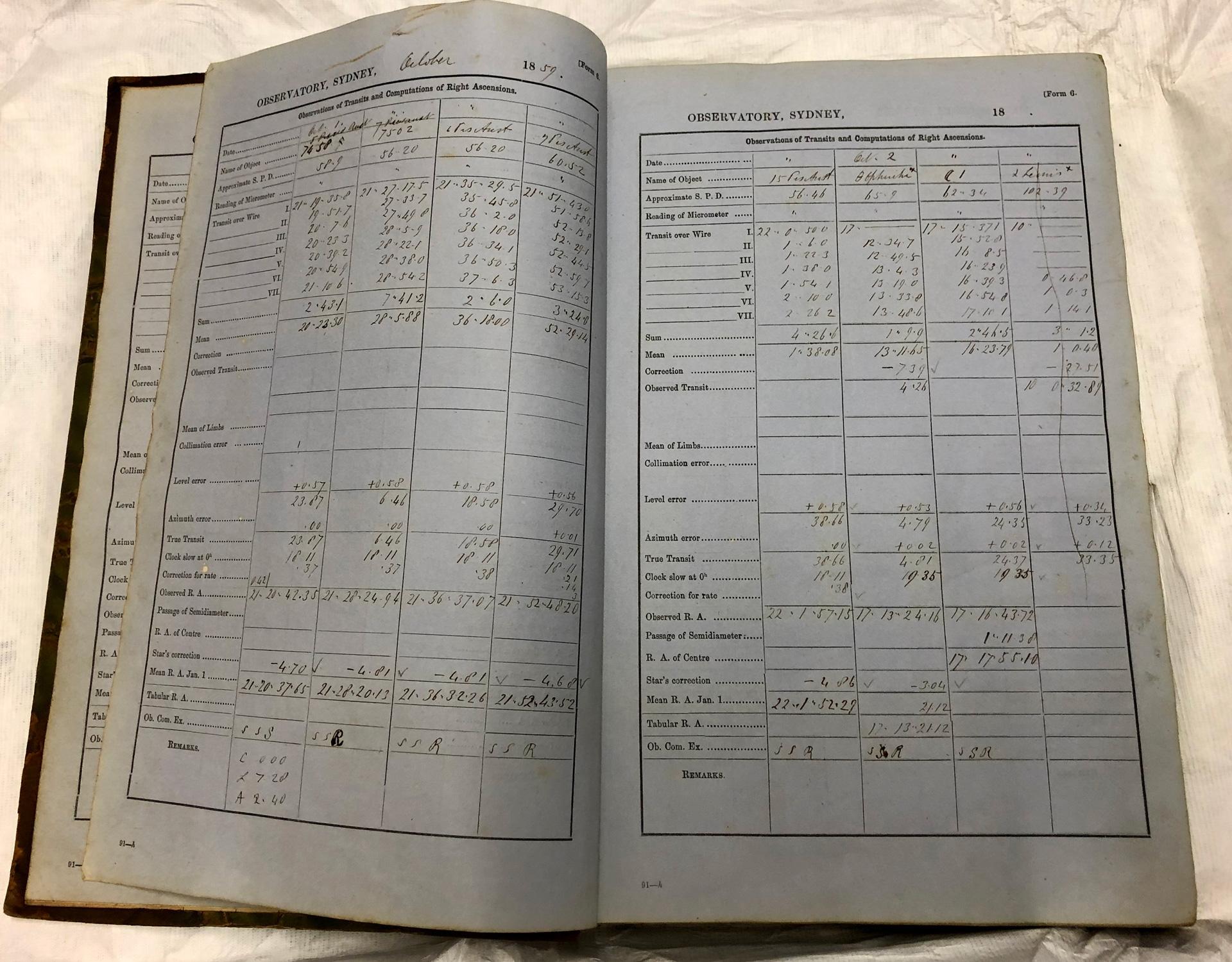 Observations of transits and computations of right ascensions, 1859. NRS 22146-1-1-[2]