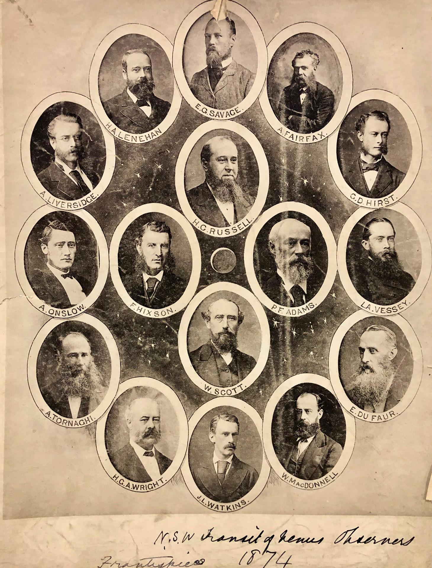 Transit of Venus astronomers and observers, 1874. NRS-22146-5-1