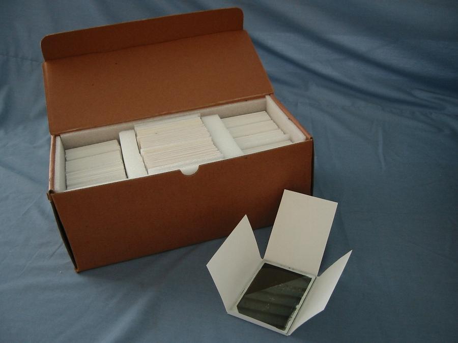 The finished product - rehoused glass negatives